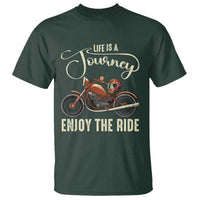 Motorcycle Rider T Shirt Lifes A Journey Enjoy The Ride Biker