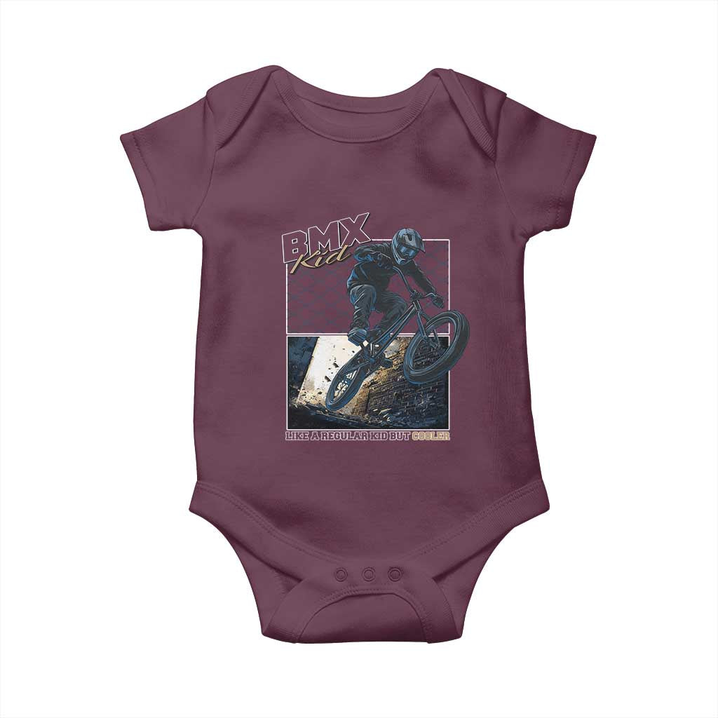 BMX Kid Baby Onesie Like A Regular Kid But Cooler Cyclist Bicycle
