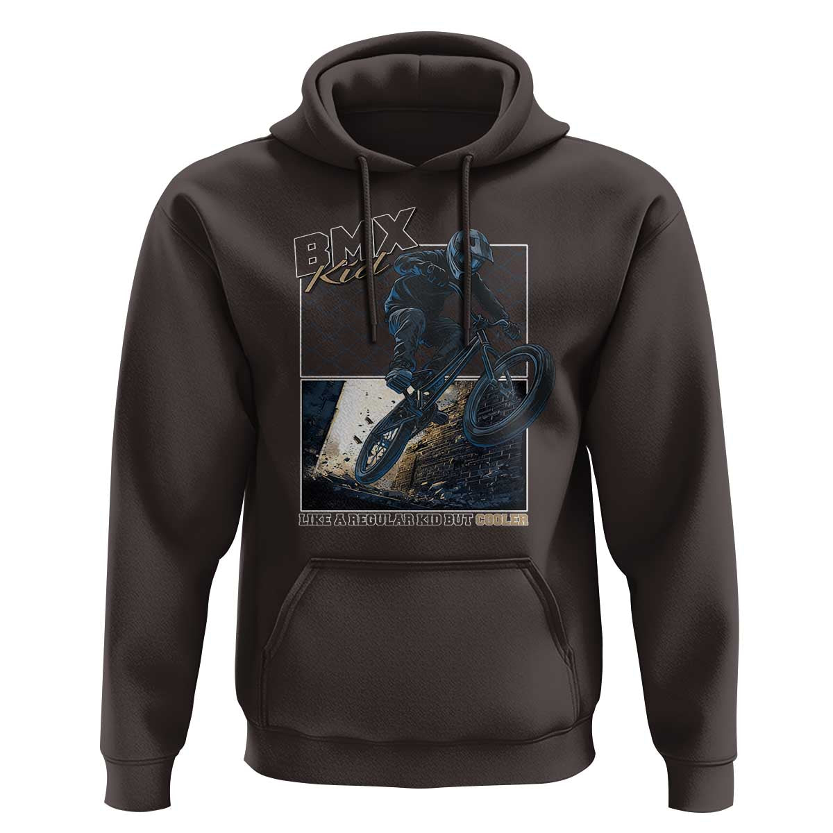 BMX Kid Hoodie Like A Regular Kid But Cooler Cyclist Bicycle