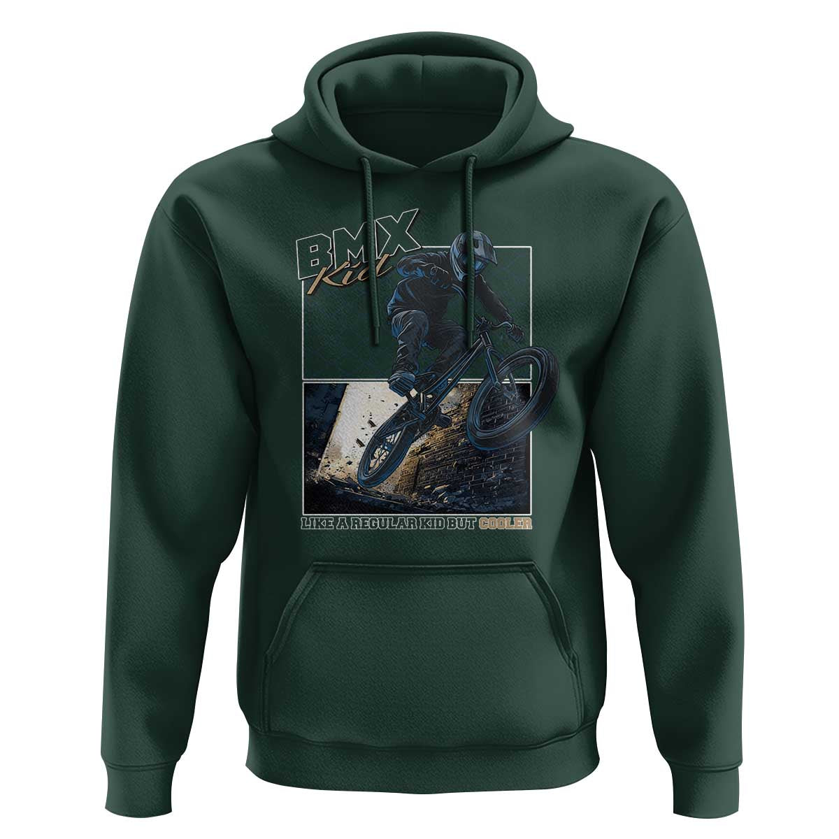 BMX Kid Hoodie Like A Regular Kid But Cooler Cyclist Bicycle