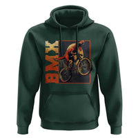 BMX Cyclist Bicycle Hoodie Funny Dinosaur Riding