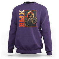 BMX Cyclist Bicycle Sweatshirt Funny Dinosaur Riding