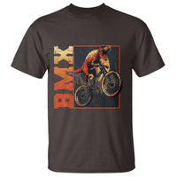 BMX Cyclist Bicycle T Shirt Funny Dinosaur Riding