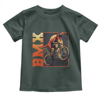 BMX Cyclist Bicycle Toddler T Shirt Funny Dinosaur Riding