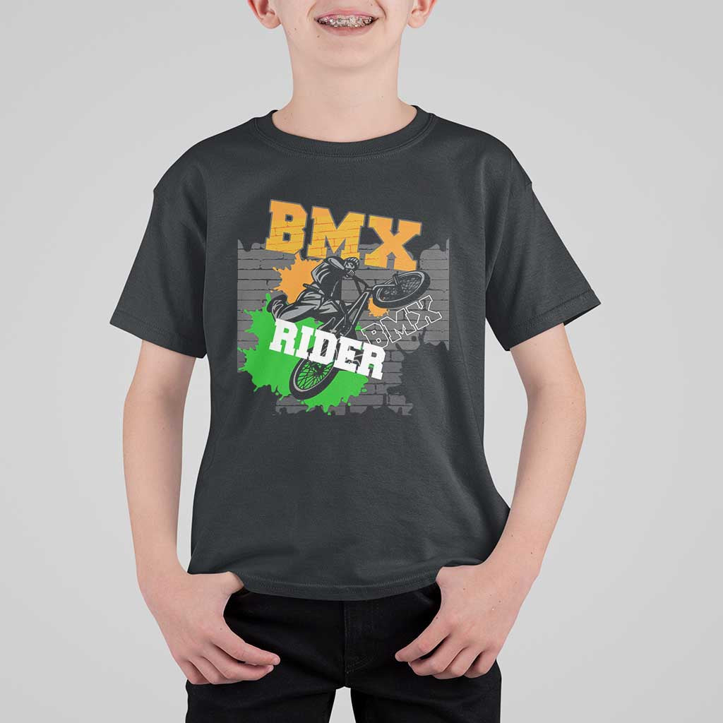 BMX Rider Cyclist Bicycle T Shirt For Kid