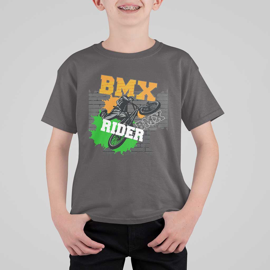 BMX Rider Cyclist Bicycle T Shirt For Kid