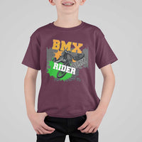 BMX Rider Cyclist Bicycle T Shirt For Kid