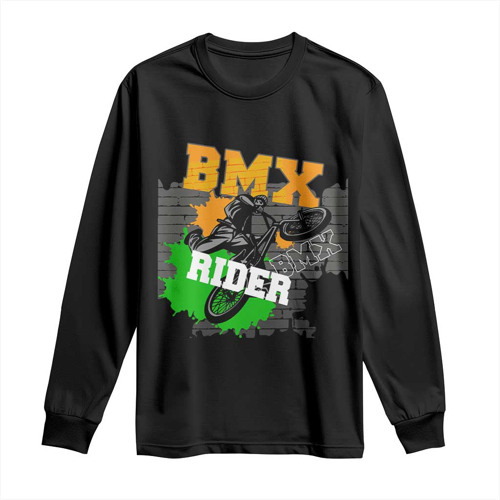 BMX Rider Cyclist Bicycle Long Sleeve Shirt