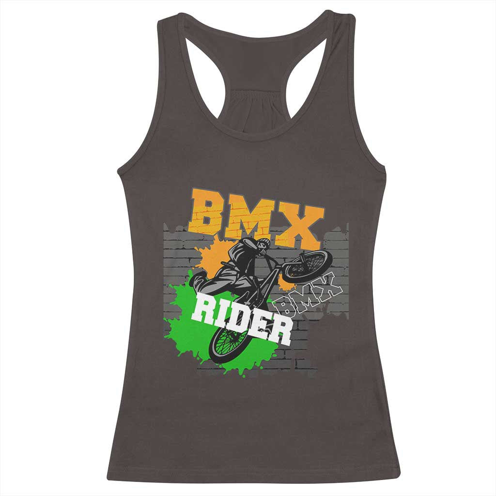 BMX Rider Cyclist Bicycle Racerback Tank Top