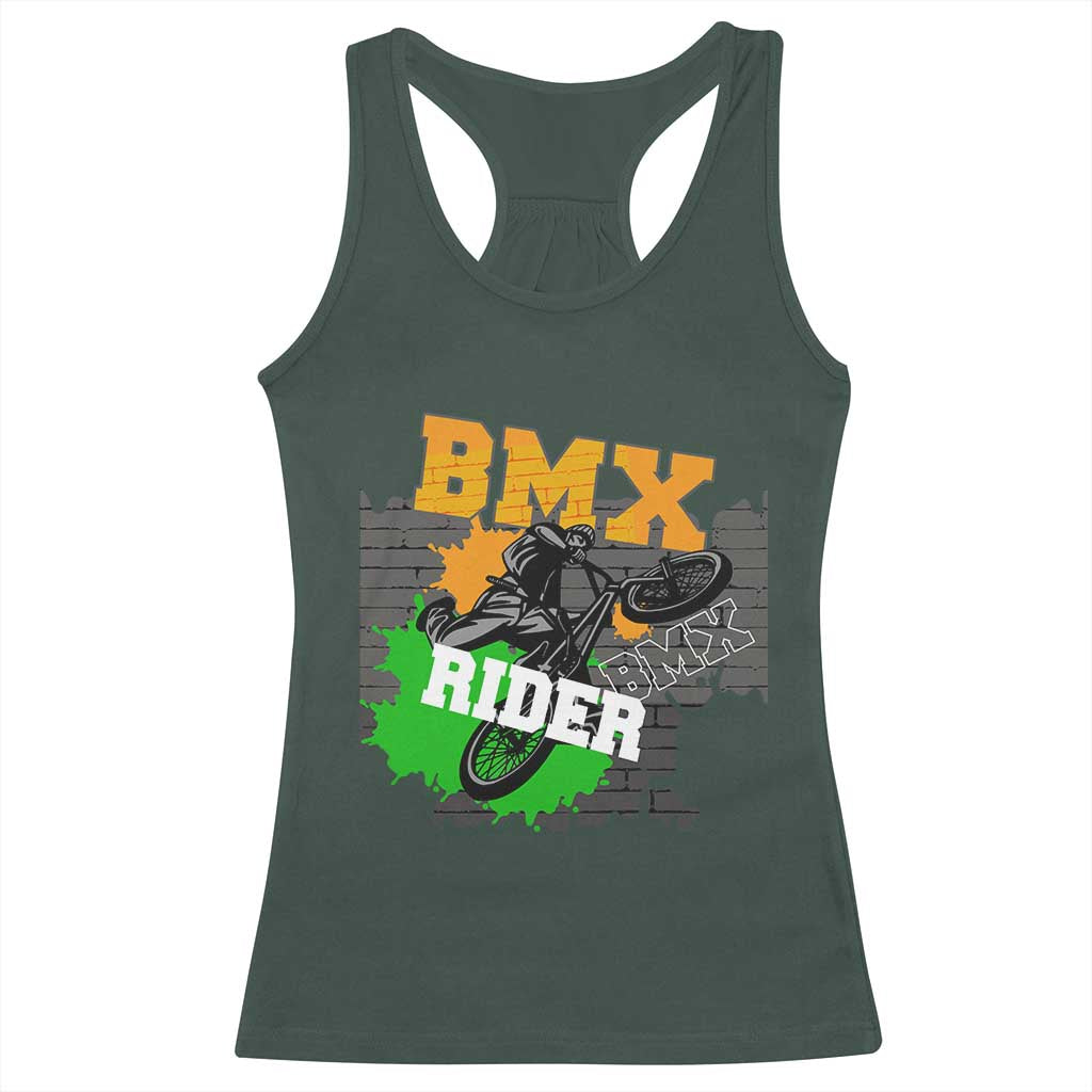 BMX Rider Cyclist Bicycle Racerback Tank Top