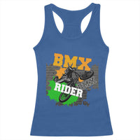 BMX Rider Cyclist Bicycle Racerback Tank Top