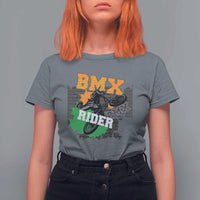 BMX Rider Cyclist Bicycle T Shirt For Women