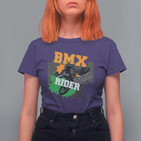 BMX Rider Cyclist Bicycle T Shirt For Women