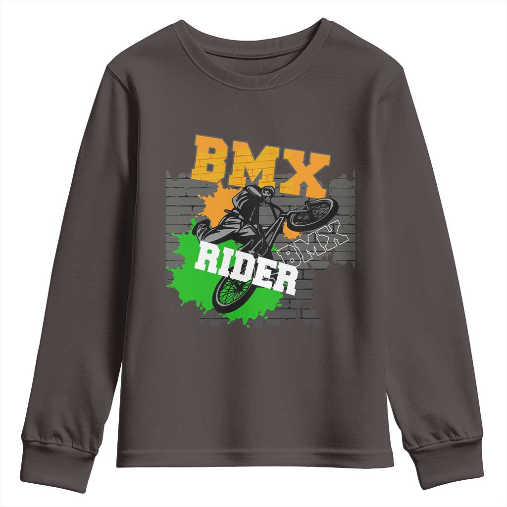 BMX Rider Cyclist Bicycle Youth Sweatshirt