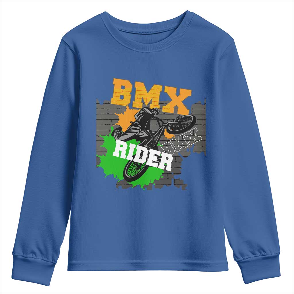 BMX Rider Cyclist Bicycle Youth Sweatshirt