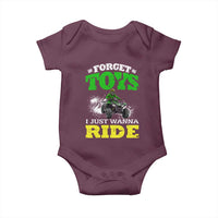 Funny Quad Bike Kid Baby Onesie Forget Toys I Just Wanna Ride
