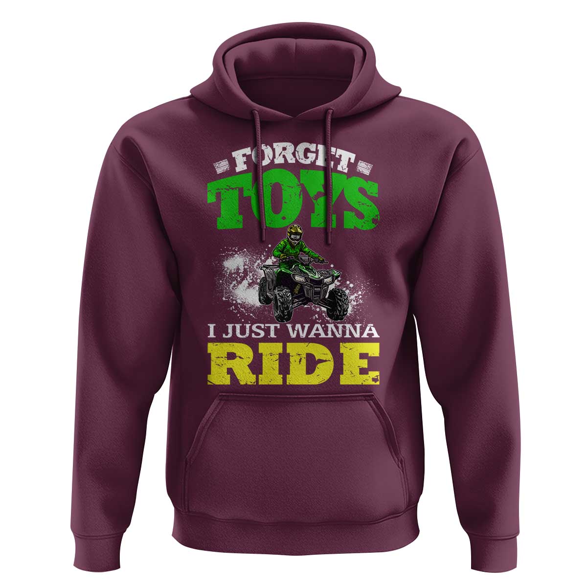 Funny Quad Bike Kid Hoodie Forget Toys I Just Wanna Ride