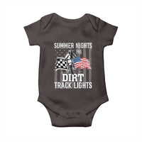 Dirt Bike Baby Onesie Summer Nights Dirt Track Lights Racing