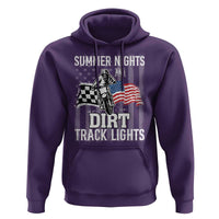 Dirt Bike Hoodie Summer Nights Dirt Track Lights Racing