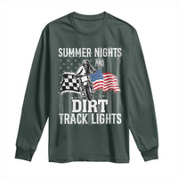 Dirt Bike Long Sleeve Shirt Summer Nights Dirt Track Lights Racing