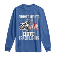 Dirt Bike Long Sleeve Shirt Summer Nights Dirt Track Lights Racing
