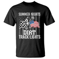 Dirt Bike T Shirt Summer Nights Dirt Track Lights Racing