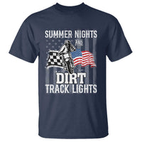 Dirt Bike T Shirt Summer Nights Dirt Track Lights Racing