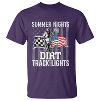 Dirt Bike T Shirt Summer Nights Dirt Track Lights Racing