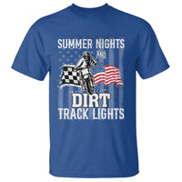 Dirt Bike T Shirt Summer Nights Dirt Track Lights Racing