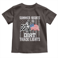 Dirt Bike Toddler T Shirt Summer Nights Dirt Track Lights Racing