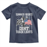 Dirt Bike Toddler T Shirt Summer Nights Dirt Track Lights Racing