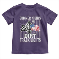Dirt Bike Toddler T Shirt Summer Nights Dirt Track Lights Racing