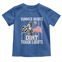 Dirt Bike Toddler T Shirt Summer Nights Dirt Track Lights Racing