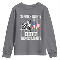 Dirt Bike Youth Sweatshirt Summer Nights Dirt Track Lights Racing