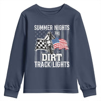 Dirt Bike Youth Sweatshirt Summer Nights Dirt Track Lights Racing