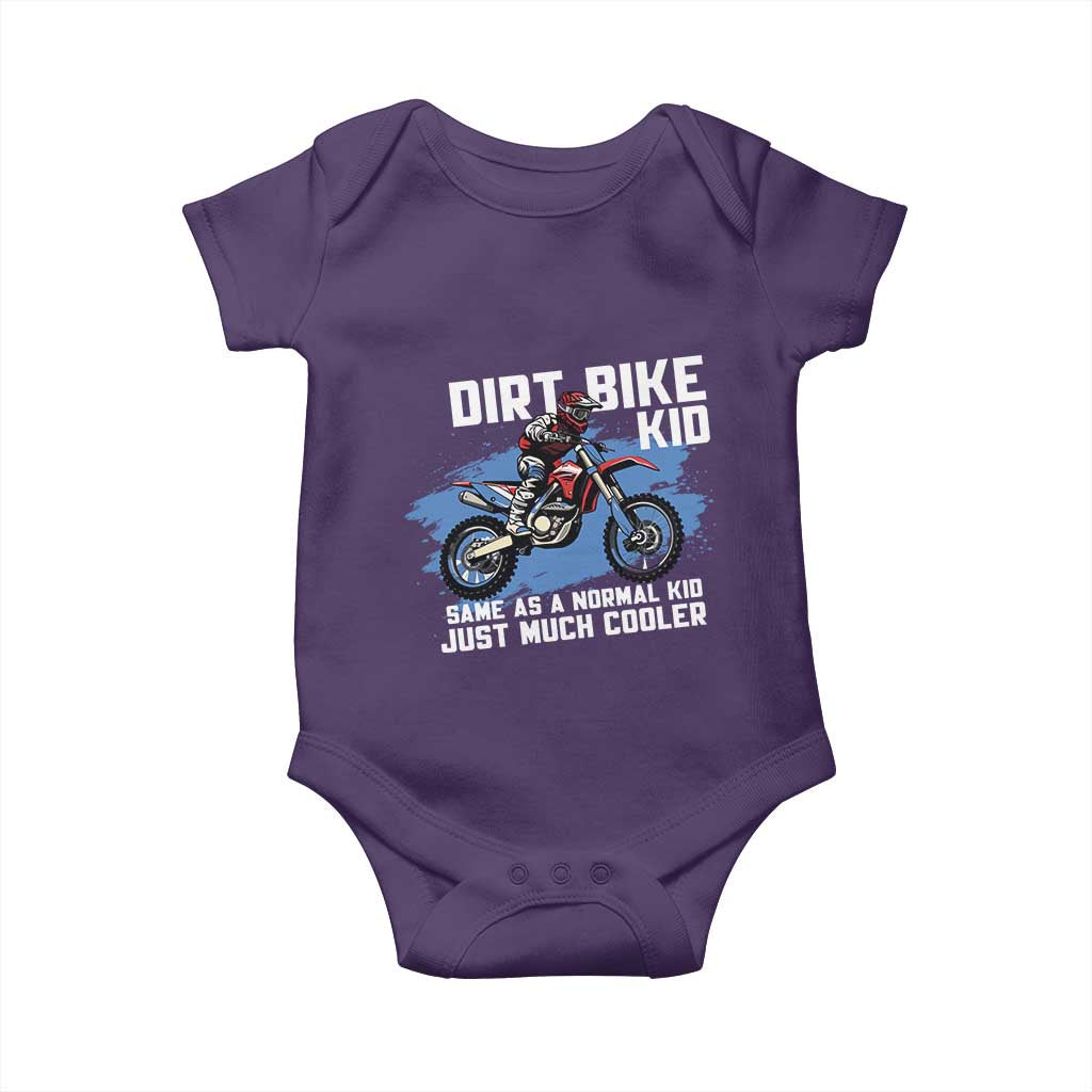 Dirt Bike Kid Baby Onesie Same As A Normal Kid Just Much Cooler