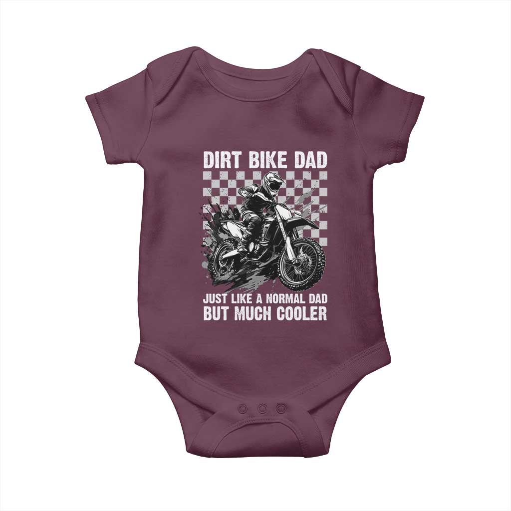 Dirt Bike Dad Baby Onesie Just Like A Normal Dad But Much Cooler