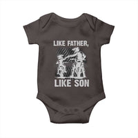 Like Father Like Son Dirt Bike Baby Onesie