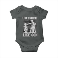 Like Father Like Son Dirt Bike Baby Onesie
