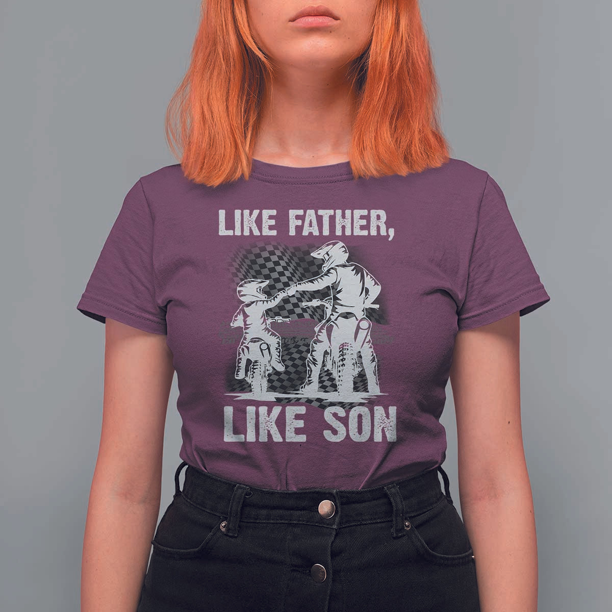 Like Father Like Son Dirt Bike T Shirt For Women