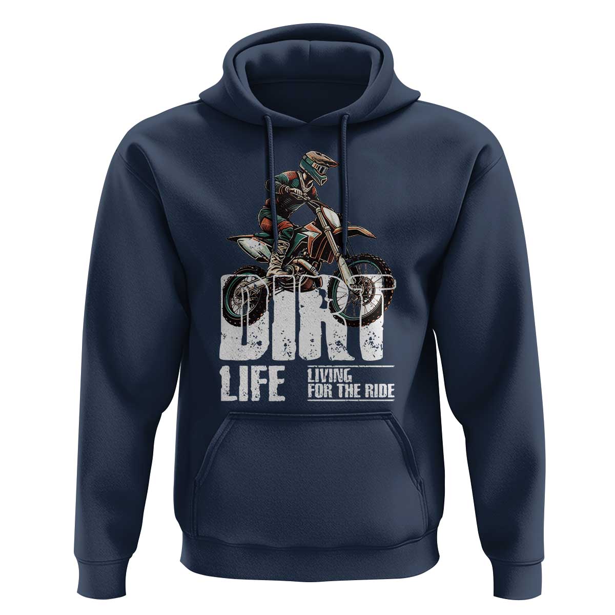 Dirt Bike Hoodie Dirt Life Living For The Ride