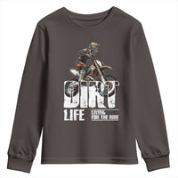 Dirt Bike Youth Sweatshirt Dirt Life Living For The Ride