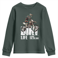 Dirt Bike Youth Sweatshirt Dirt Life Living For The Ride