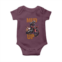 Dirt Bike Mud Up Baby Onesie