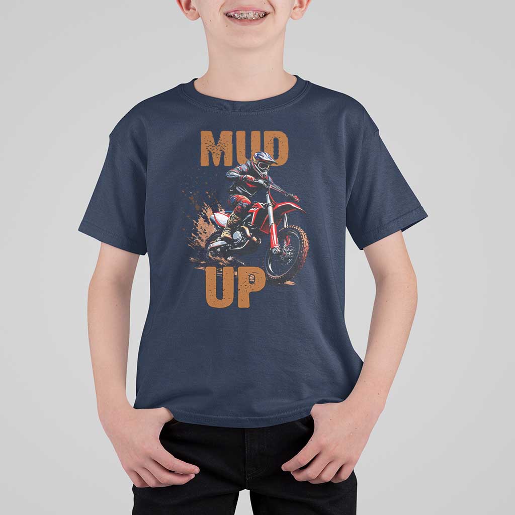 Dirt Bike Mud Up T Shirt For Kid