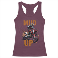 Dirt Bike Mud Up Racerback Tank Top