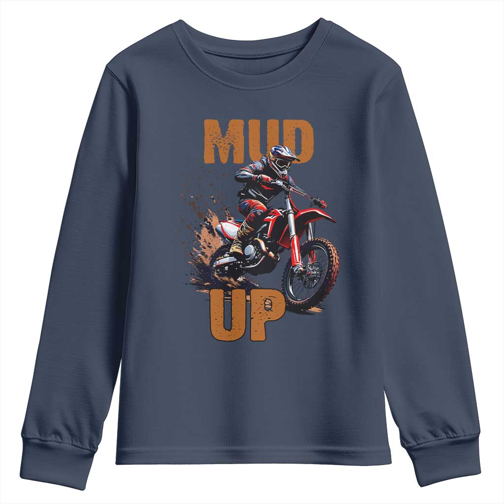 Dirt Bike Mud Up Youth Sweatshirt