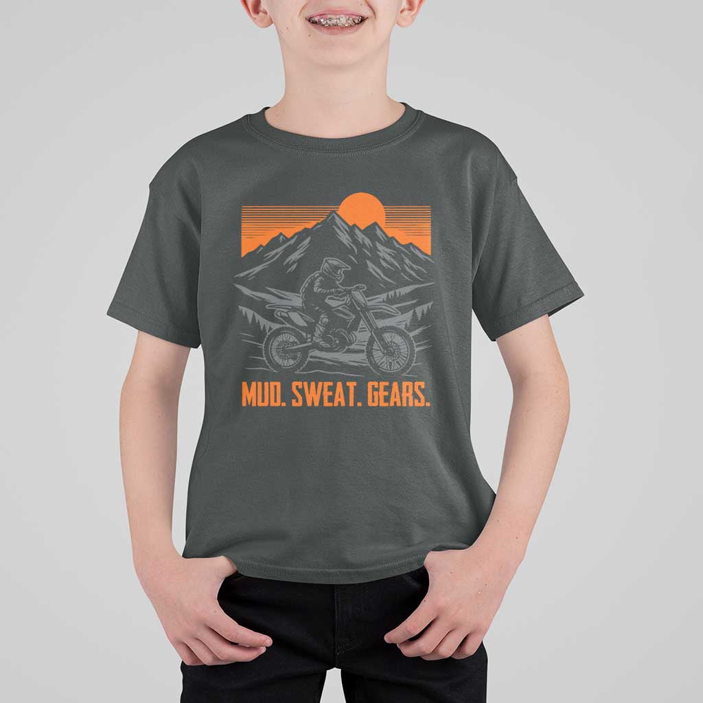Mud Sweat Gears Dirt Bike T Shirt For Kid