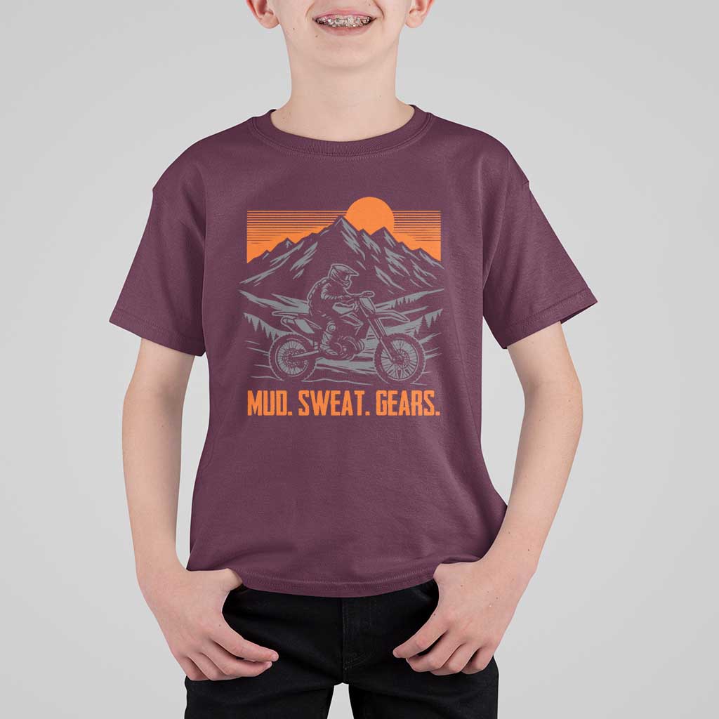 Mud Sweat Gears Dirt Bike T Shirt For Kid