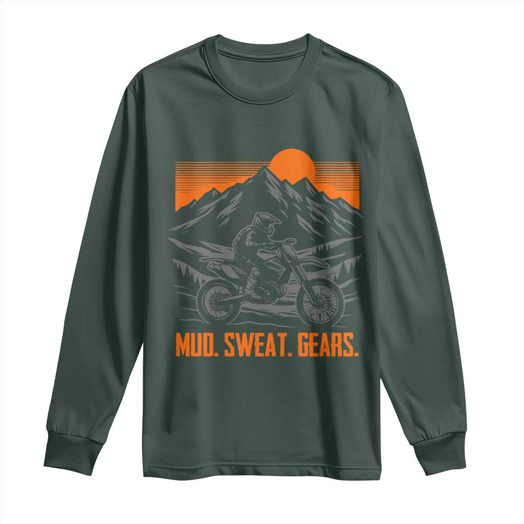 Mud Sweat Gears Dirt Bike Long Sleeve Shirt